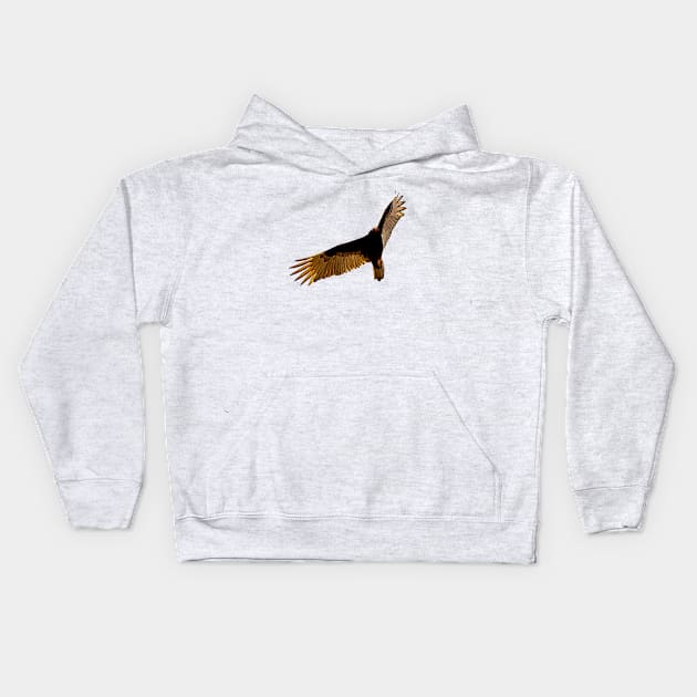 bird in sky Kids Hoodie by rickylabellevie